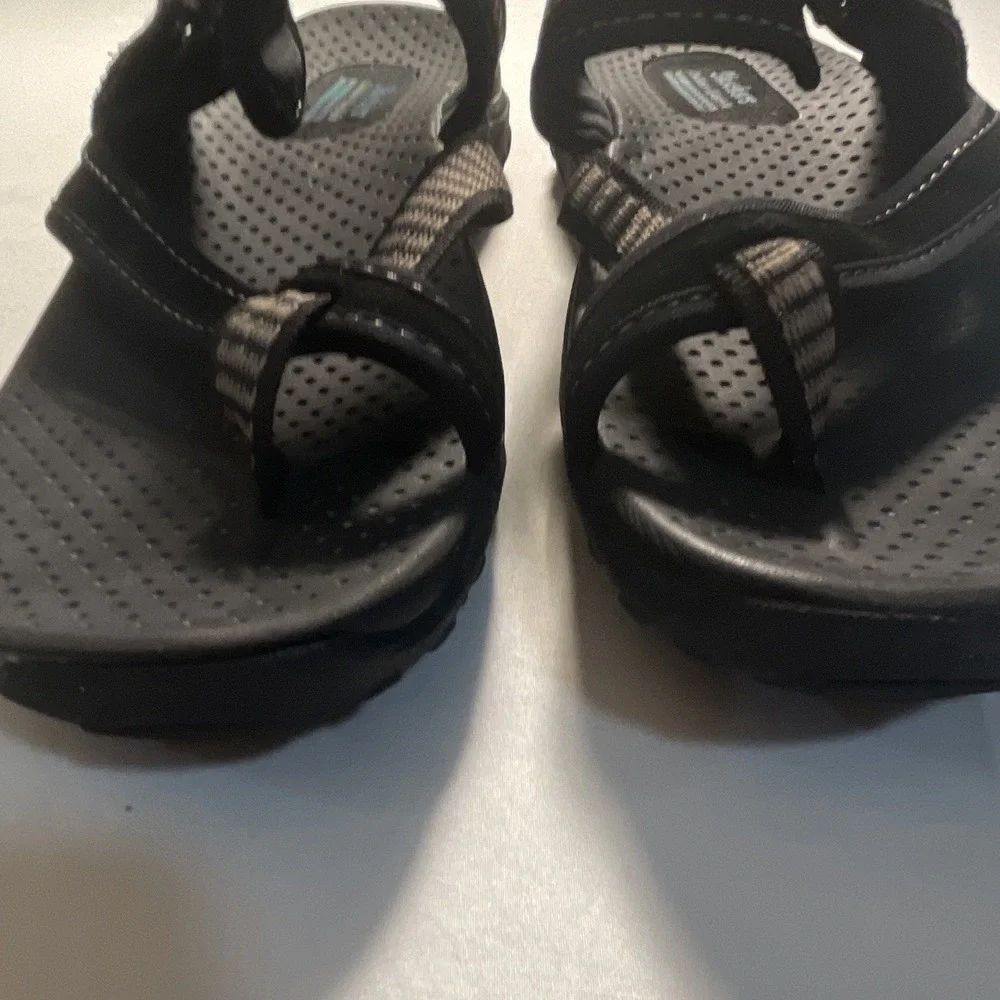 Skechers Outdoor Lifestyle Men's Thong Sandals Black/Gray Size 10 Synthetic